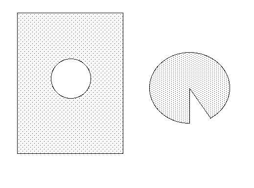 drawing of cut paper